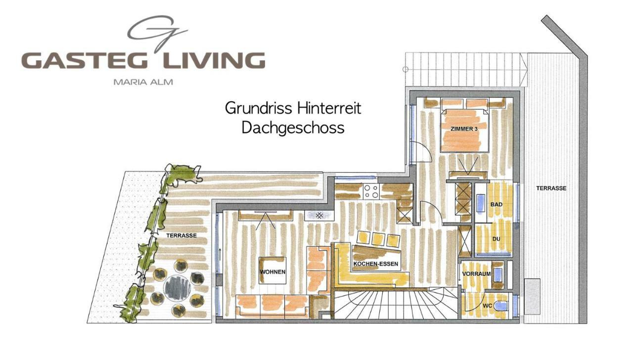 Gasteg Living Lägenhet Maria Alm am Steinernen Meer Exteriör bild